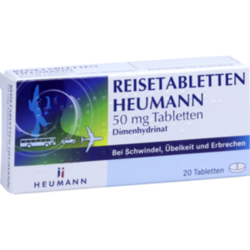 Verpackungsbild (Packshot) von REISETABLETTEN Heumann 50 mg Tabletten