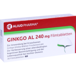 Verpackungsbild (Packshot) von GINKGO AL 240 mg Filmtabletten
