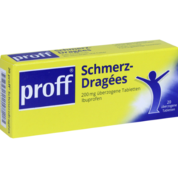 Verpackungsbild (Packshot) von PROFF Schmerzdragees 200 mg