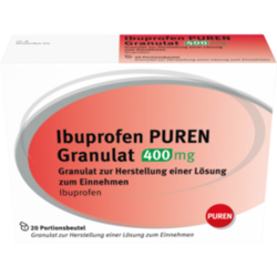 Verpackungsbild (Packshot) von IBUPROFEN PUREN Granulat 400 mg z.Her.e.Lsg.z.Ein.