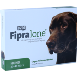 Verpackungsbild (Packshot) von FIPRALONE 268 mg Lsg.z.Auftropf.f.große Hunde