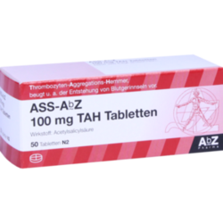 Verpackungsbild (Packshot) von ASS AbZ 100 mg TAH Tabletten