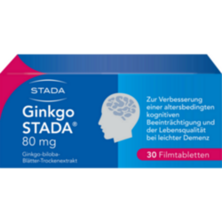 Verpackungsbild (Packshot) von GINKGO STADA 80 mg Filmtabletten