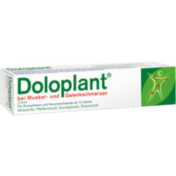 Verpackungsbild (Packshot) von DOLOPLANT bei Muskel- und Gelenkschmerzen Creme
