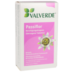 Verpackungsbild(Packshot) von VALVERDE Passiflor Beruhigungsdragees
