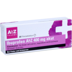 Verpackungsbild (Packshot) von IBUPROFEN AbZ 400 mg akut Filmtabletten