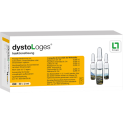 Verpackungsbild (Packshot) von DYSTOLOGES Injektionslösung Ampullen