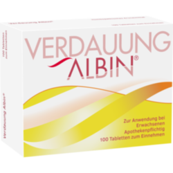 Verpackungsbild (Packshot) von VERDAUUNG ALBIN Tabletten