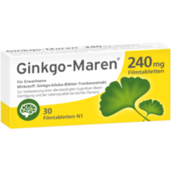 Verpackungsbild (Packshot) von GINKGO-MAREN 240 mg Filmtabletten