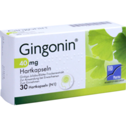 Verpackungsbild(Packshot) von GINGONIN 40 mg Hartkapseln