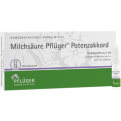 Verpackungsbild (Packshot) von MILCHSÄURE Pflüger Potenzakkord Inj.-Lsg.Amp.