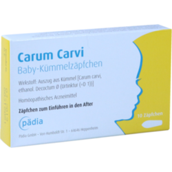 Verpackungsbild (Packshot) von CARUM CARVI Baby-Kümmelzäpfchen