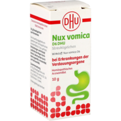 Verpackungsbild (Packshot) von NUX VOMICA D 6 DHU Glob.bei Erkr.d.Verdauungsorg.
