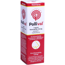 Verpackungsbild (Packshot) von POLLIVAL 1 mg/ml Nasenspray Lösung