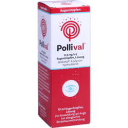 Verpackungsbild (Packshot) von POLLIVAL 0,5 mg/ml Augentropfen Lösung