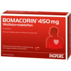 Verpackungsbild (Packshot) von BOMACORIN 450 mg Weißdorntabletten