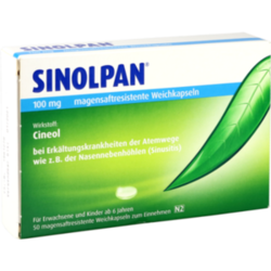 Verpackungsbild(Packshot) von SINOLPAN 100 mg magensaftresistente Weichkapseln