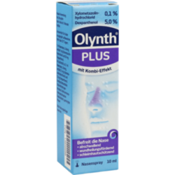 Verpackungsbild (Packshot) von OLYNTH Plus 0,1%/5% für Erw.Nasenspray o.K.