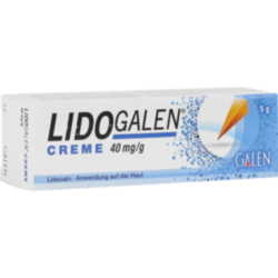 Verpackungsbild (Packshot) von LIDOGALEN 40 mg/g Creme