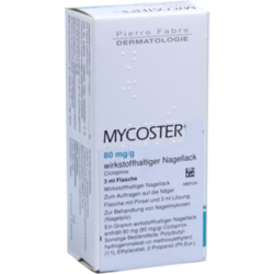 Verpackungsbild (Packshot) von MYCOSTER 80 mg/g wirkstoffhaltiger Nagellack