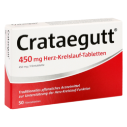 Verpackungsbild (Packshot) von CRATAEGUTT 450 mg Herz-Kreislauf-Tabletten