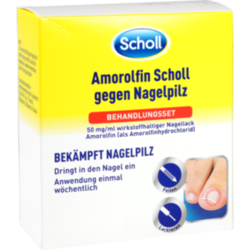 Verpackungsbild (Packshot) von AMOROLFIN Scholl gegen Nagelpilz Behandlungsset