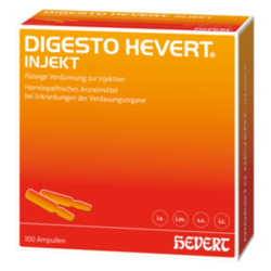 Verpackungsbild (Packshot) von DIGESTO Hevert injekt Ampullen