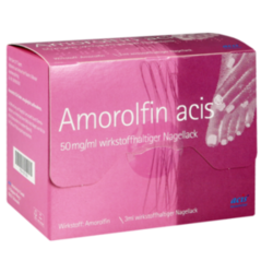 Verpackungsbild (Packshot) von AMOROLFIN acis 50 mg/ml wirkstoffhalt.Nagellack