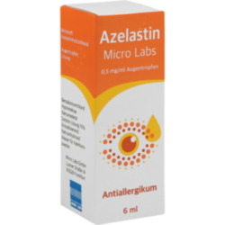 Verpackungsbild (Packshot) von AZELASTIN Micro Labs 0,5 mg/ml Augentropfen