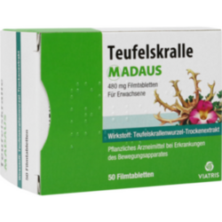 Verpackungsbild(Packshot) von TEUFELSKRALLE MADAUS Filmtabletten