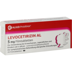 Verpackungsbild (Packshot) von LEVOCETIRIZIN AL 5 mg Filmtabletten