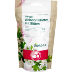 Verpackungsbild(Packshot) von SIDROGA Weißdornblätter mit Blüten Arzneitee lose
