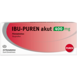 Verpackungsbild(Packshot) von IBU-PUREN akut 400 mg Filmtabletten