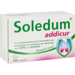 Verpackungsbild (Packshot) von SOLEDUM addicur 200 mg magensaftres.Weichkapseln