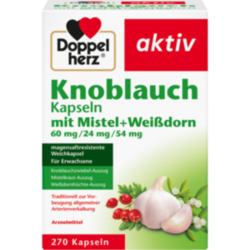 Verpackungsbild (Packshot) von DOPPELHERZ Knobl.Kap.m.Mistel+Weißdorn 60/24/54 mg