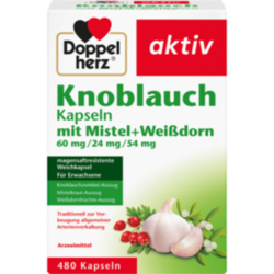 Verpackungsbild (Packshot) von DOPPELHERZ Knobl.Kap.m.Mistel+Weißdorn 60/24/54 mg