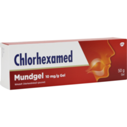 Verpackungsbild (Packshot) von CHLORHEXAMED Mundgel 10 mg/g Gel