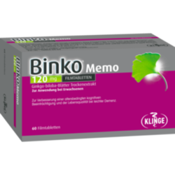 Beipackzettel von BINKO Memo 120 mg Filmtabletten