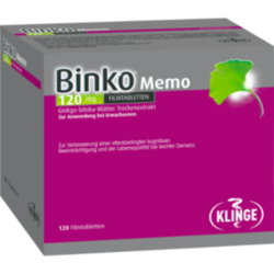 Beipackzettel von BINKO Memo 120 mg Filmtabletten