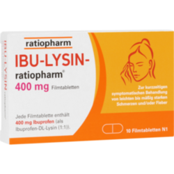 Verpackungsbild (Packshot) von IBU-LYSIN-ratiopharm 400 mg Filmtabletten