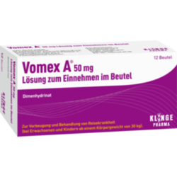 Verpackungsbild (Packshot) von VOMEX A 50 mg Lsg.z.Einnehmen im Beutel