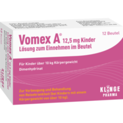 Verpackungsbild (Packshot) von VOMEX A 12,5 mg Kinder Lsg.z.Einnehmen im Beutel