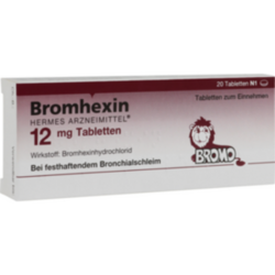 Verpackungsbild (Packshot) von BROMHEXIN Hermes Arzneimittel 12 mg Tabletten