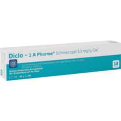 Verpackungsbild (Packshot) von DICLO-1A Pharma Schmerzgel 10 mg/g