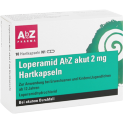 Verpackungsbild (Packshot) von LOPERAMID AbZ akut 2 mg Hartkapseln