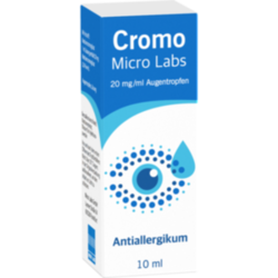 Verpackungsbild (Packshot) von CROMO MICRO Labs 20 mg/ml Augentropfen