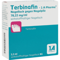 Verpackungsbild (Packshot) von TERBINAFIN-1A Pharma Nagell.g.Nagelpilz 78,22mg/ml