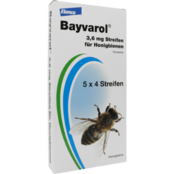 Verpackungsbild (Packshot) von BAYVAROL 3,6 mg Streifen f.Honigbienen
