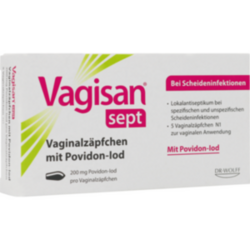 Verpackungsbild(Packshot) von VAGISAN sept Vaginalzäpfchen mit Povidon-Iod