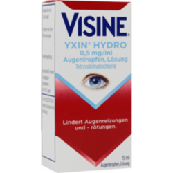Verpackungsbild(Packshot) von VISINE Yxin Hydro 0,5 mg/ml Augentropfen
